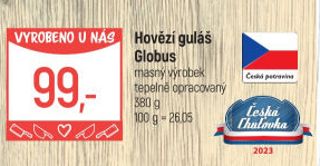 Hovězí guláš Globus