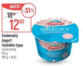 Ochucený jogurt řeckého typu Zvolenský