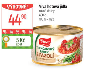 Párek trenčanský s fazolí Viva