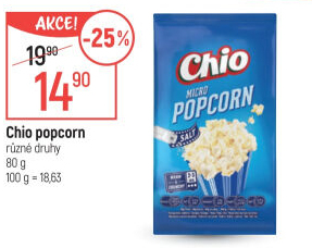 Popcorn do mikrovlnky Chio