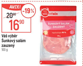 Salám šunkový zauzený váš Výběr