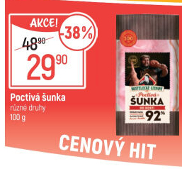 Šunka nejvyšší jakosti poctivá Kostelecké uzeniny