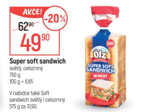 Toustový chléb Sandwich Soft Ölz