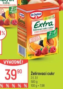 Želírovací cukr Extra Dr. Oetker