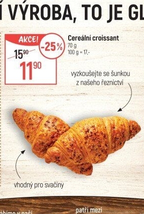 Croissant multicereální