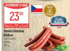Hovězí klobása Globus