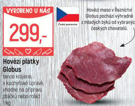 Hovězí plátky Globus