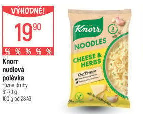 Instantní polévky nudlové Noodles Knorr