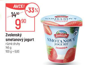 Jogurt smetanový ochucený Zvolenský