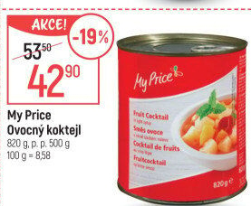 Kompot ovocný koktejl My Price