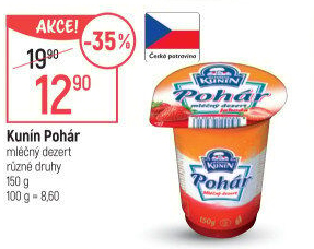 Mléčný Pohár Mlékárna Kunín