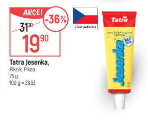 Mléko kondenzované Jesenka Tatra