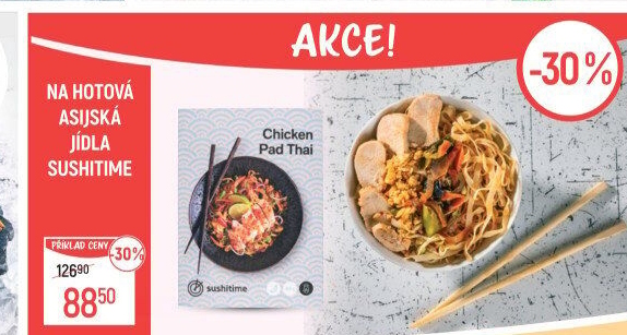 Pad Thai s kuřecím masem Sushtime