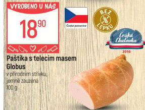 Paštika s telecím masem Játrovka Globus