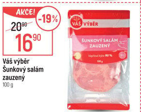Salám šunkový zauzený váš Výběr