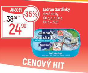 Sardinky ve vlastní šťávě Jadran Nekton