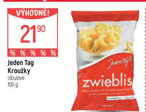 Snack cibulové kroužky Jeden Tag