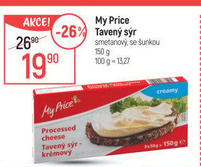 Sýr tavený My Price