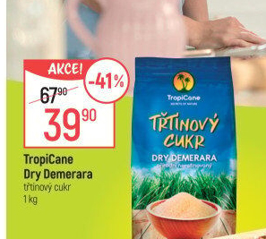 Třtinový cukr Dry Demerara TropiCane