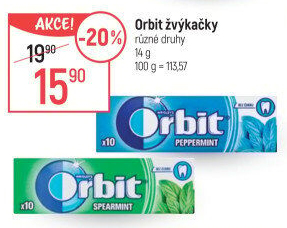 Žvýkačky Orbit