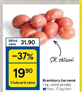 Brambory červené
