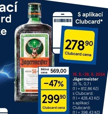Bylinný likér Jägermeister