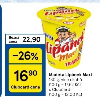 Dezert Lipánek Madeta