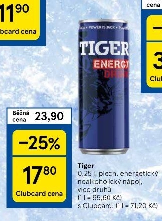 Energetický nápoj Tiger