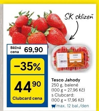 Jahody Tesco