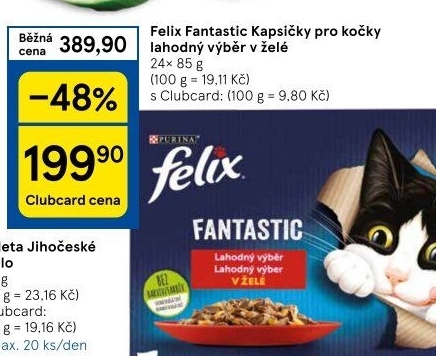 Kapsičky pro kočky Fantastic Felix Purina