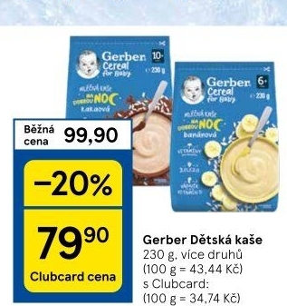 Kaše Gerber Natural for Baby