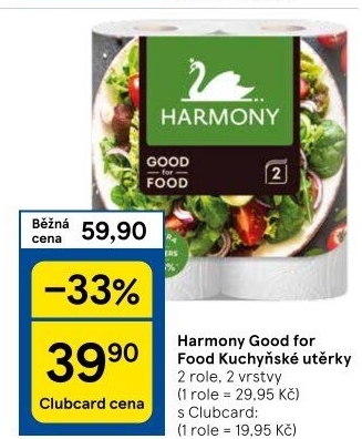 Kuchyňské utěrky 2vrstvé Good for Food Harmony