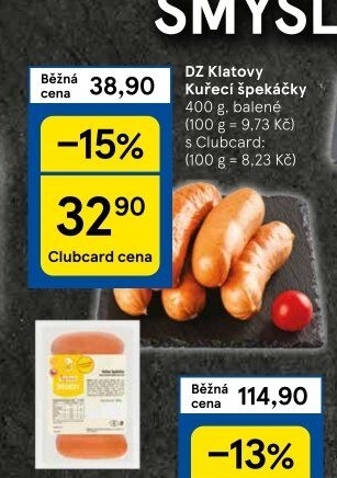 Kuřecí špekáčky DZ Klatovy