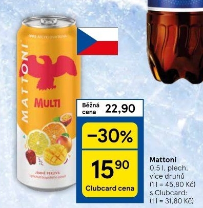 Ochucená voda Mattoni
