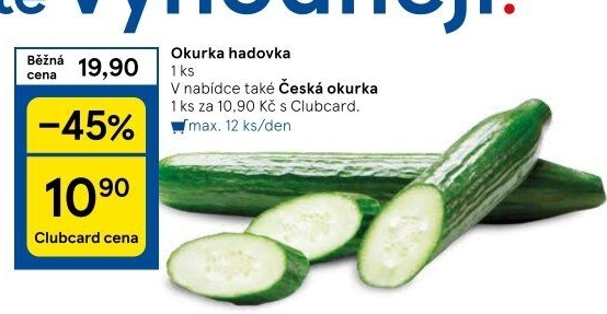 Okurka salátová - hadovka