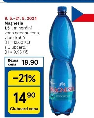 Přírodní voda Magnesia