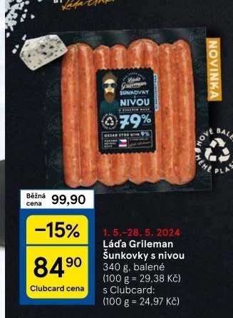 Šunkovky s nivou Láďa Grileman Kostelecké uzeniny