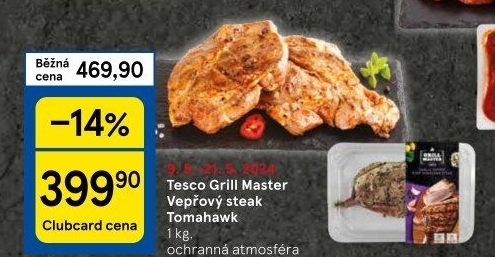 Vepřový steak Tomahawk Grill Master Tesco