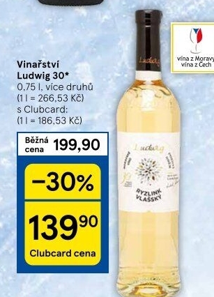Vína Ludwig 30 Vinařství Ludwig