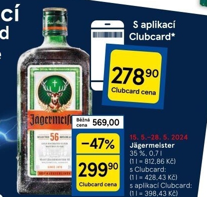 Bylinný likér Jägermeister