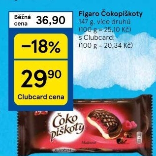 Čokopiškoty Figaro