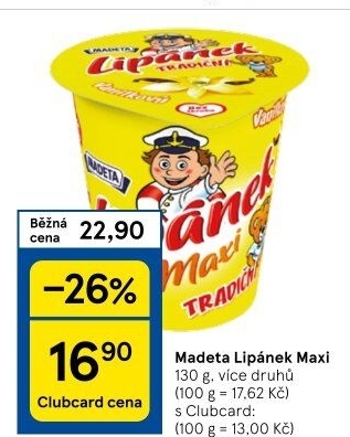 Dezert Lipánek Madeta