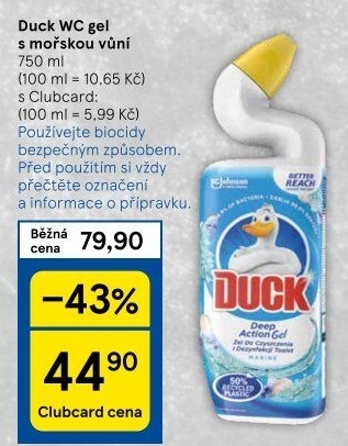 Gelový čistič WC Duck