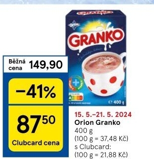 Instantní kakao Granko Orion