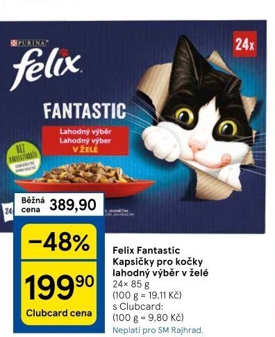 Kapsičky pro kočky Fantastic Felix Purina