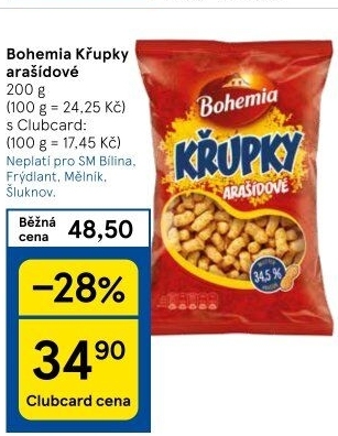 Křupky arašídové Bohemia