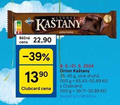 Ledové kaštany Orion