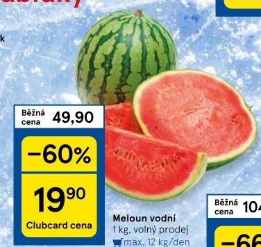 Meloun vodní - Tesco akcniletaky.com