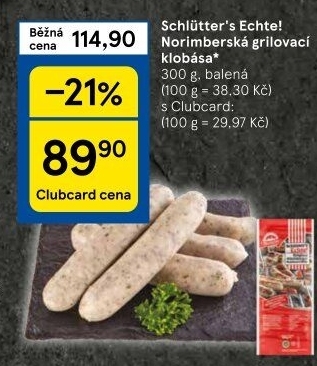 Norimberská klobása Schlütter'