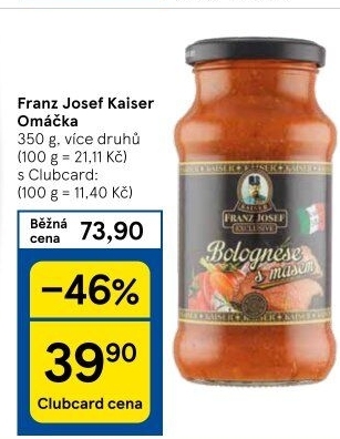 Omáčky na těstoviny Exclusive Franz Josef Kaiser